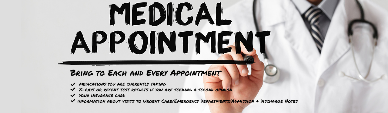 What to bring to appointment
